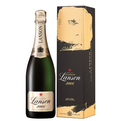 Send Lanson Gold Label Vintage 2009 Champagne Bottle - Gift Boxed